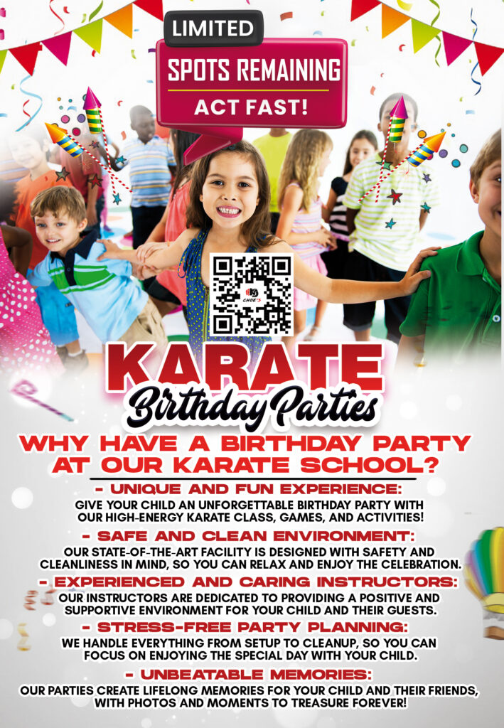 karate birthday parties in flowery branch